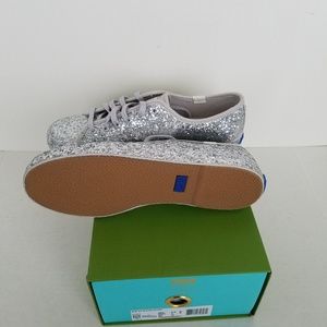kate spade Shoes - Kate Spade Kick Silver Glitter Keds kate spade Shoes - Kate Spade Kick Silver Glitter Keds